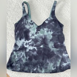 lululemon Align Waist-Length Tank Top, Diamond Dye Tidewater, size 6